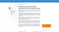 Desktop Screenshot of hamburgdeclaration.org
