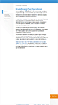 Mobile Screenshot of hamburgdeclaration.org
