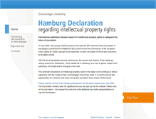 Tablet Screenshot of hamburgdeclaration.org